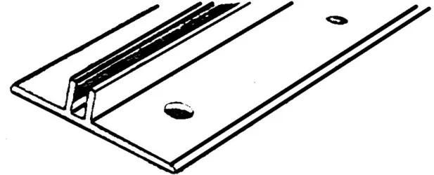 BASE P.100 | Profilo per pavimenti da 7 a 15 mm.